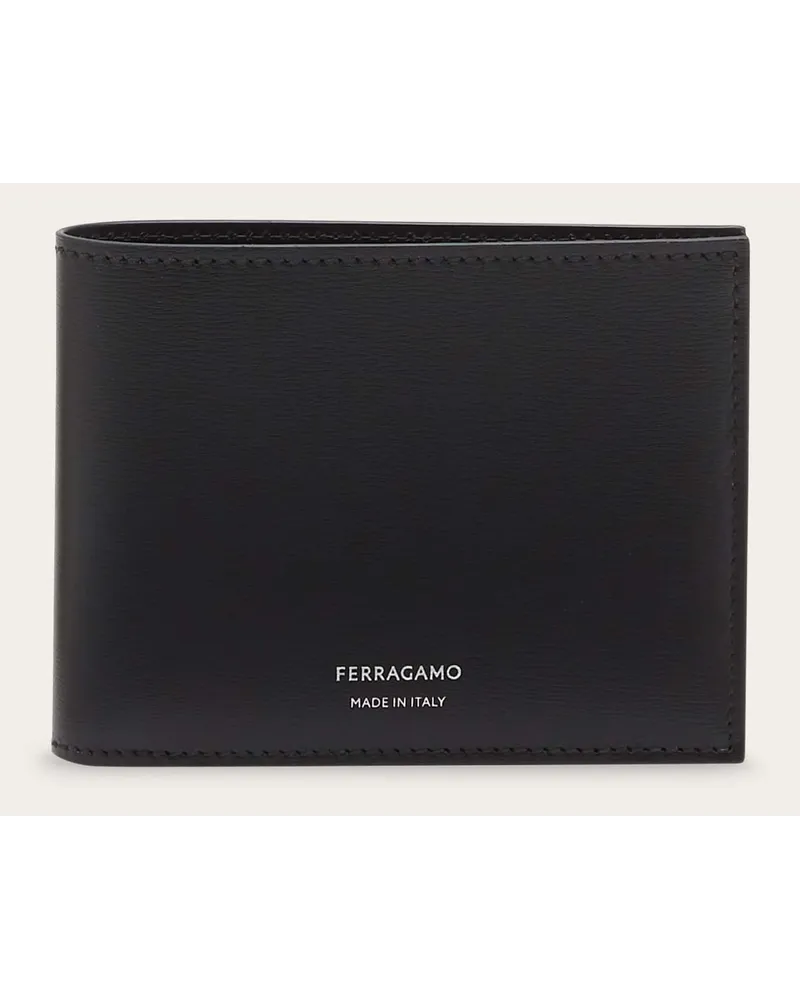 Ferragamo Herren Klassische Brieftasche Schwarz Schwarz