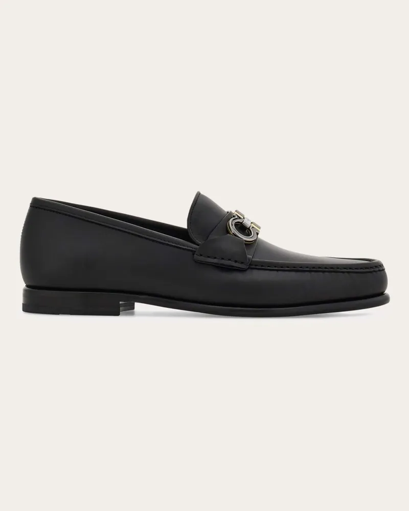 Ferragamo Herren Loafer mit Gancini-Trense Schwarz Größe Schwarz