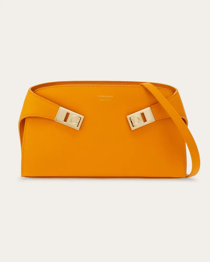 Ferragamo Damen Hug Mini Umhängetasche Orange Orange