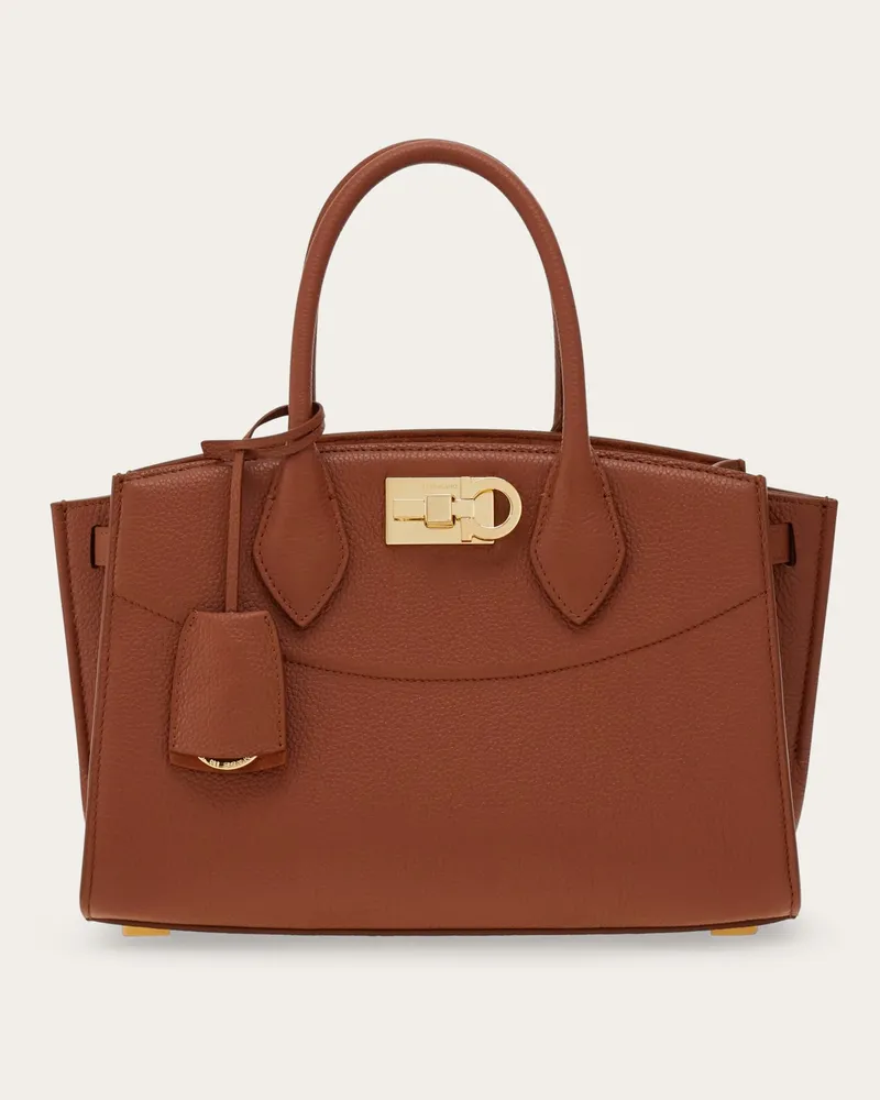 Ferragamo Damen New Ferragamo Studio soft bag (M) Braun Braun