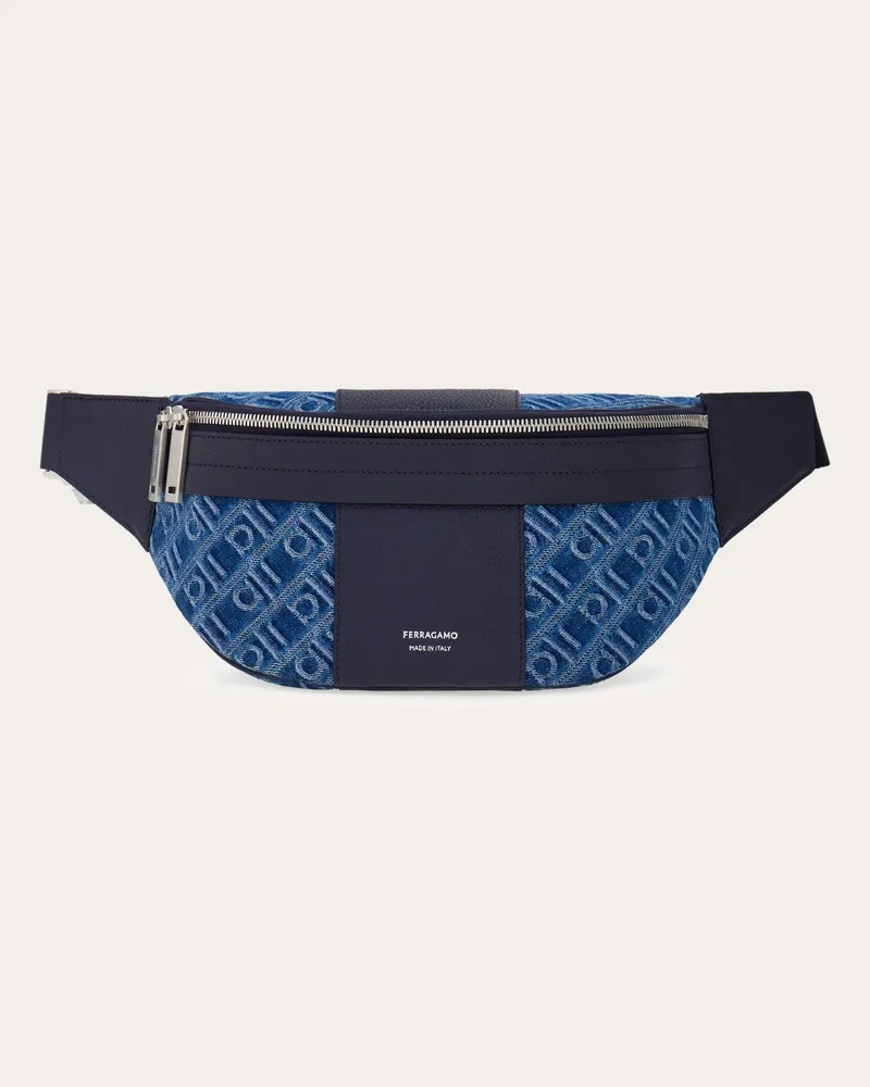 Ferragamo Herren Ferragamo-Monogram Gürteltaschen Blau Blau
