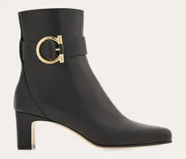 Damen Stiefelette mit Gancini-Ornament Schwarz Größe 5