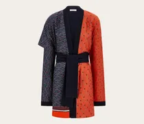 Damen Cardigan aus Wolle und Seide Mehrfarbig
