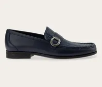 Herren Loafer mit Gancini-Ornament Blau Größe 5