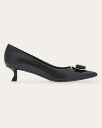 Ferragamo New Vara Plate Pumps Schwarz