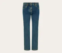 Damen Slim-Fit-Jeans Blau