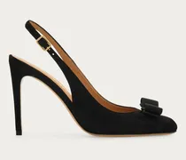 Damen Slingback mit Vara-Schleife Schwarz Größe