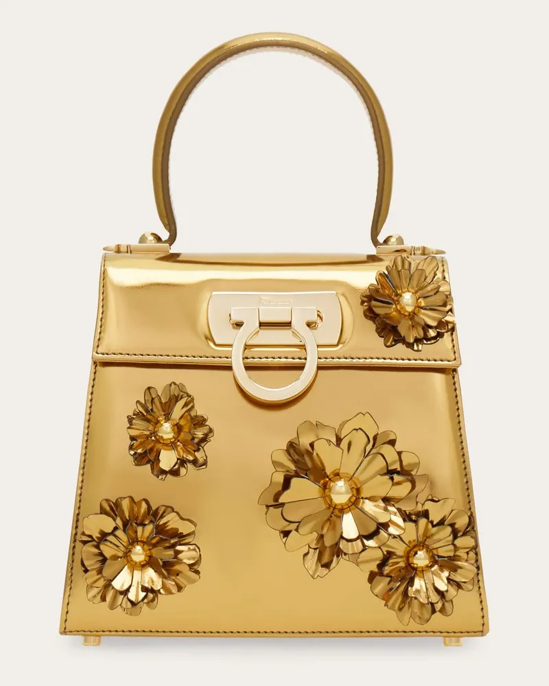 Ferragamo Damen Iconic Top Handle (S) Gold Gold