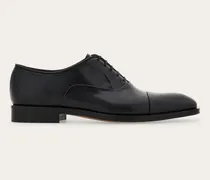Herren Captoe-Oxford-Schuh Schwarz Größe
