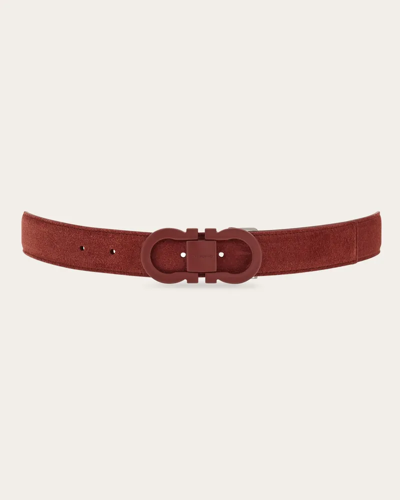 Ferragamo Herren Verstellbarer Gürtel Rot Rot