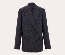 Damen Zweireihiger Blazer Blau