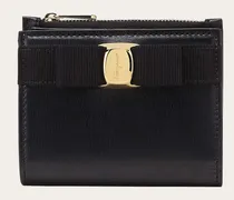 Damen Kompakte Brieftasche mit Vara-Schleife Schwarz