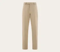 Herren Chinohose aus Baumwolle und Kaschmir Beige
