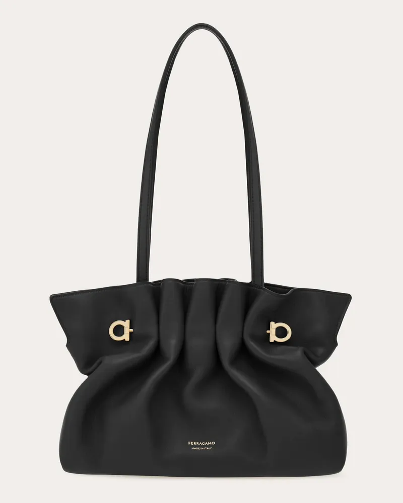 Ferragamo Damen Ferragamo Soft-bag (S) Schwarz Schwarz