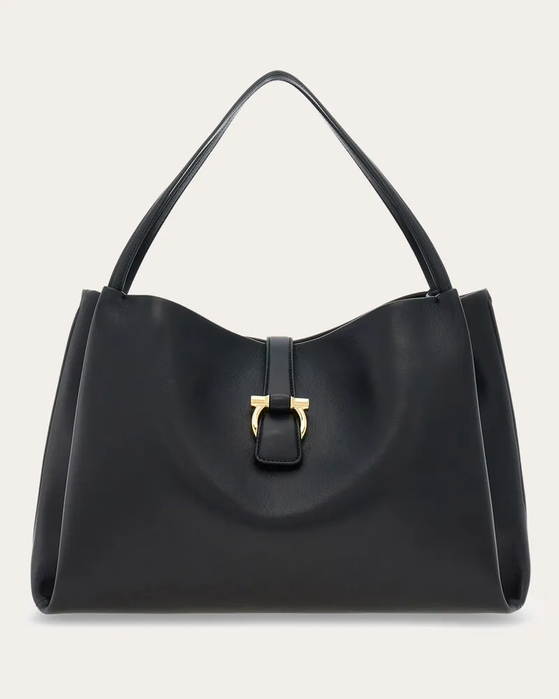 Ferragamo Damen Cabas (L) Schwarz Schwarz