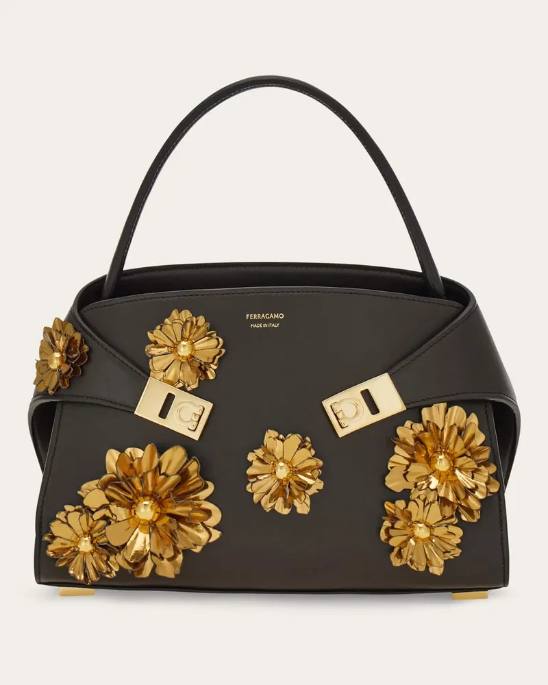Ferragamo Damen Hug Soft Handtasche (XS) Braun Braun
