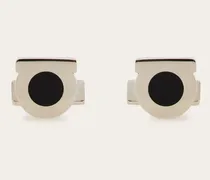 Herren Gancini Manschettenknöpfe Silber