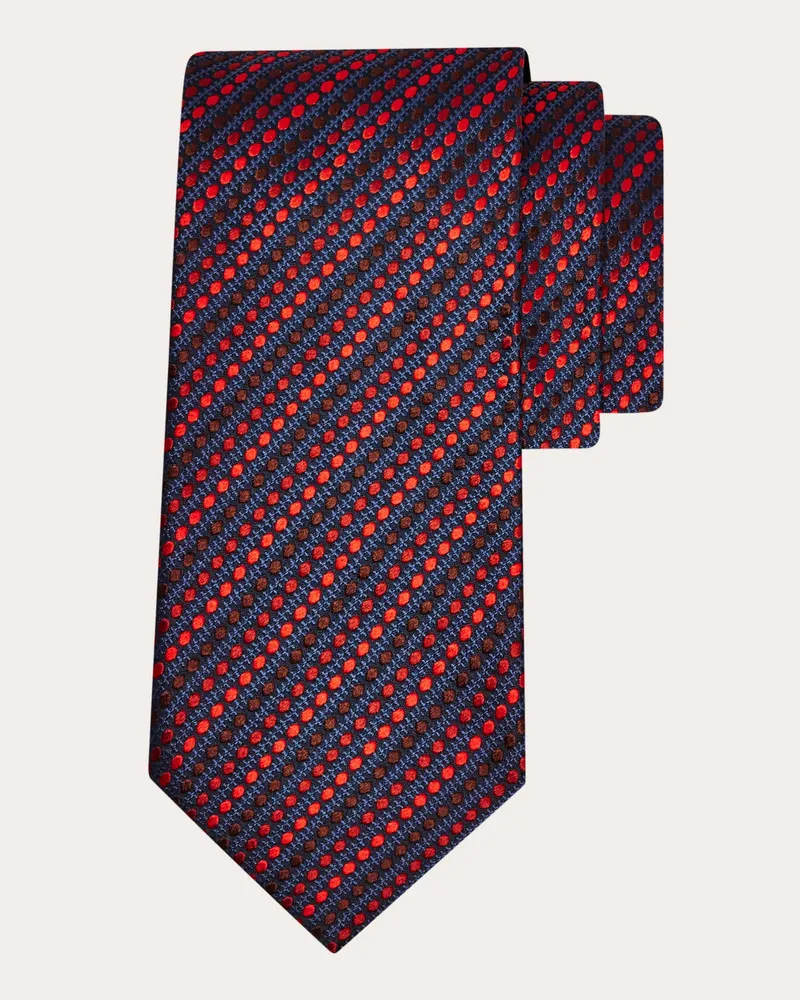 Ferragamo Herren Jacquard-Krawatte Dots - Infinite Inspirations Blau Blau