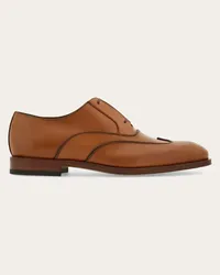 Ferragamo Oxford Schuh mit Flügelkappe Braun