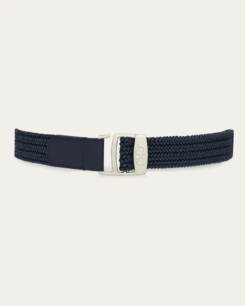 Ferragamo Herren Fester Gürtel Blau Blau