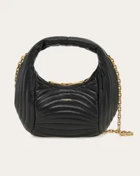 Ferragamo Hobo Bag mit Steppeffekt (S Schwarz