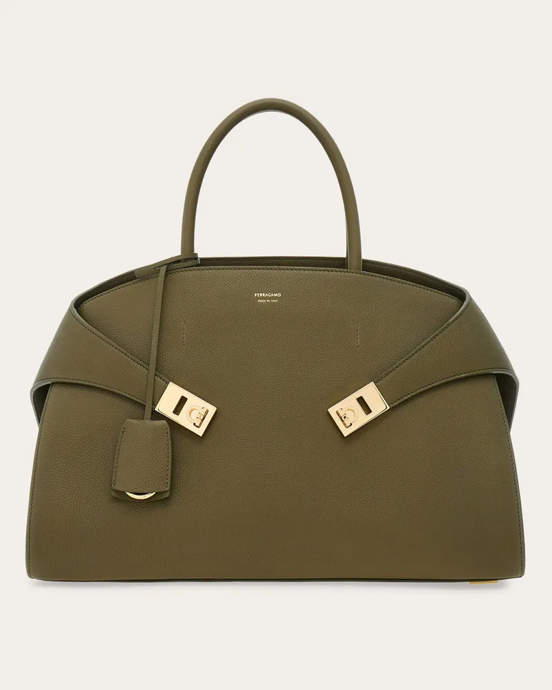 Ferragamo Damen Hug Handtasche (L) Grün Grün