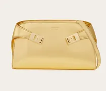 Damen Hug Mini-Umhängetasche Gold