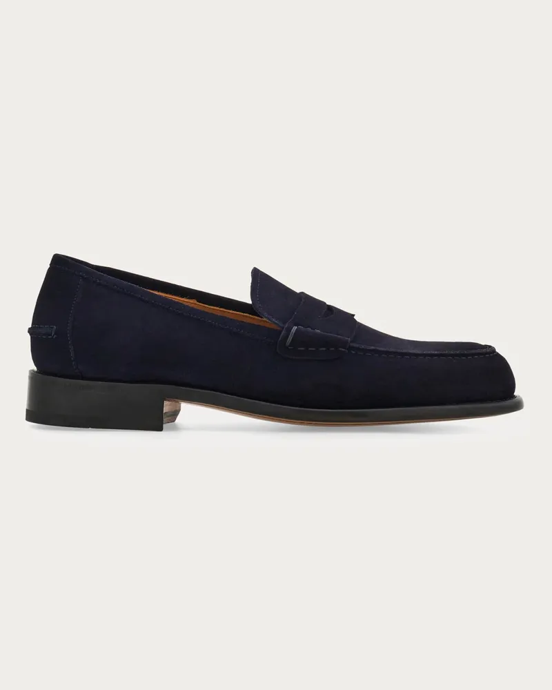Ferragamo Herren Penny-Loafer in Tramezza-Machart Blau Größe Blau