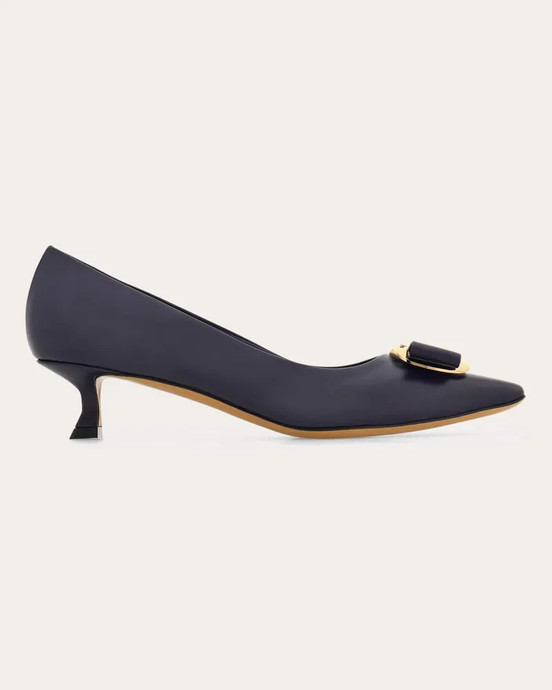 Ferragamo Damen New Vara Plate Pump Blau Größe Blau