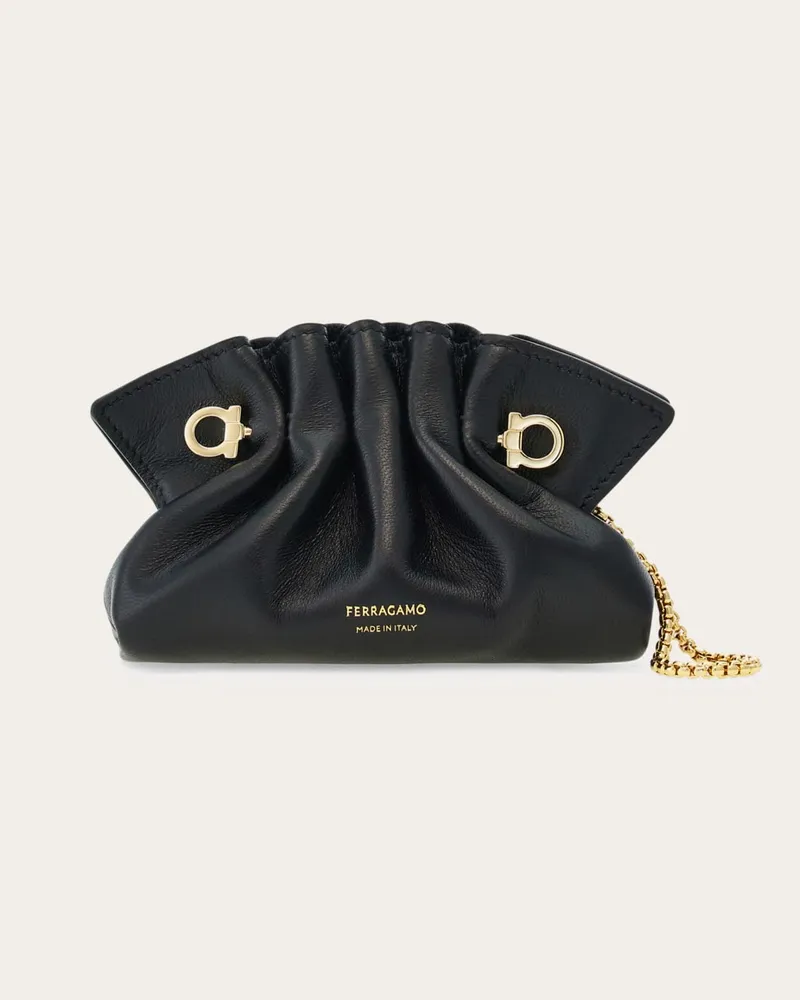 Ferragamo Damen Mini Soft Bag Schwarz Schwarz