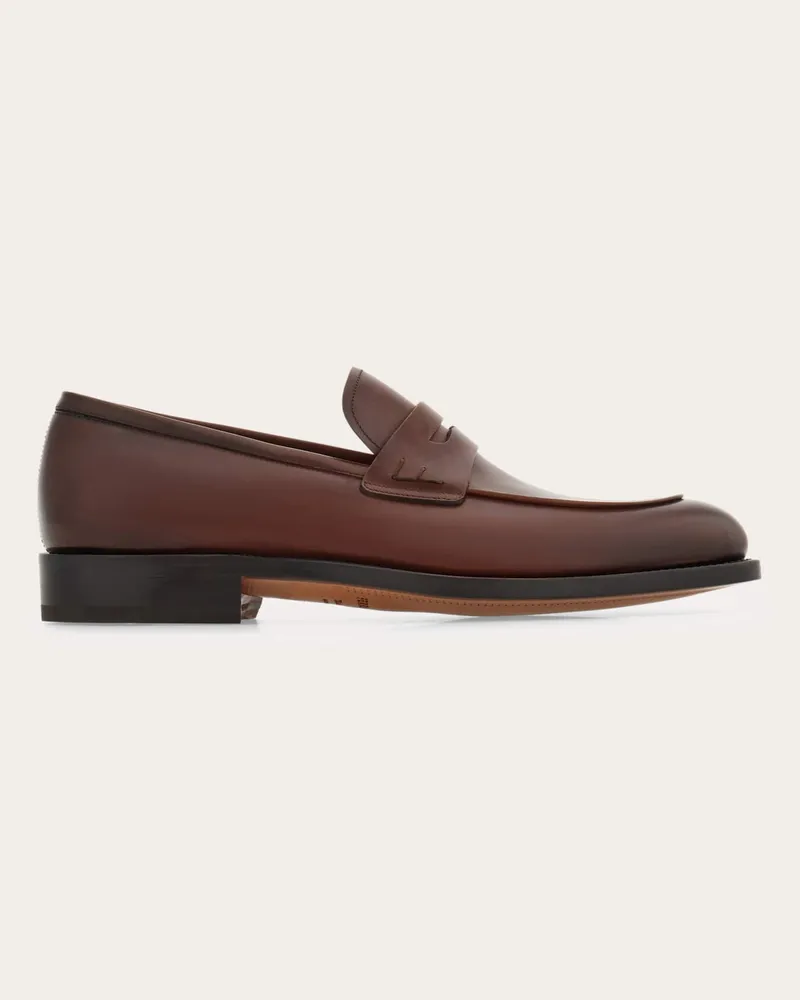 Ferragamo Herren Penny-Driver-Mokassin „Tramezza“ Braun Größe Braun