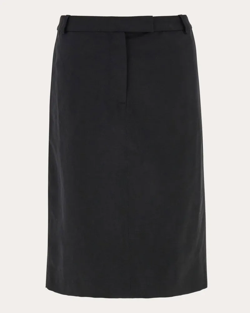 Ferragamo Damen Knielanger Rock Schwarz Schwarz