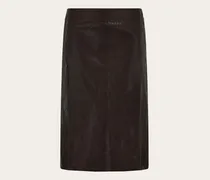 Damen Lederrock Braun