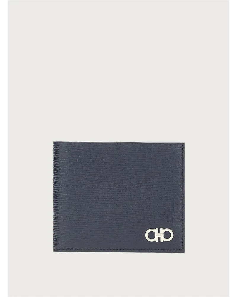Ferragamo Herren Gancini Portemonnaie Blau Blau