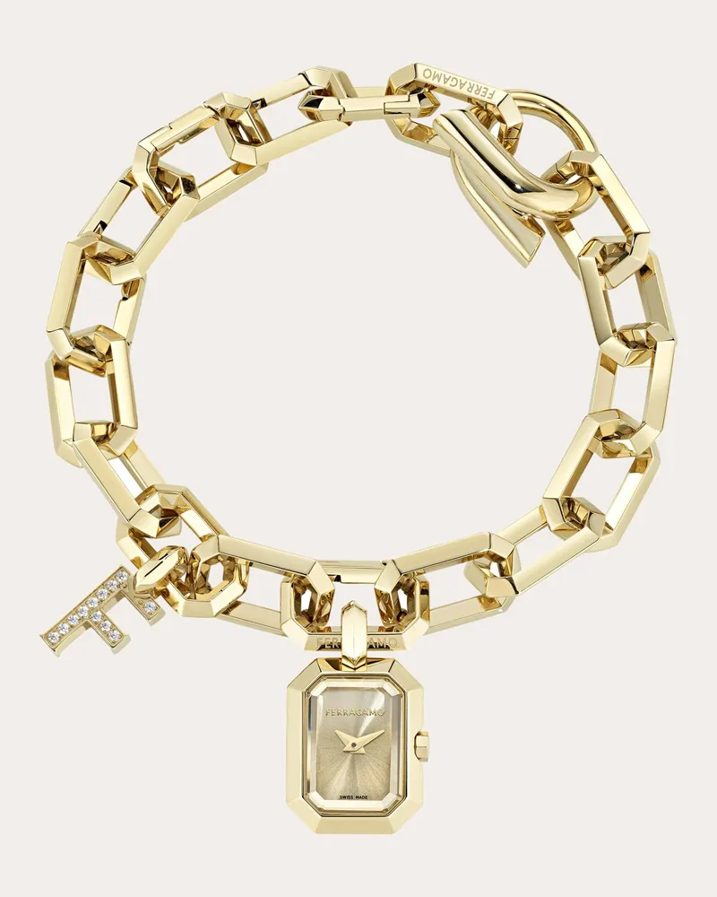 Ferragamo Damen Ferragamo Charm Uhr Gelbgold Gelbgold