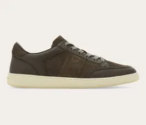 Herren Low-Top-Sneaker mit Signatur Grau Größe