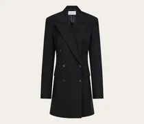 Damen Zweireihiger Blazer Schwarz