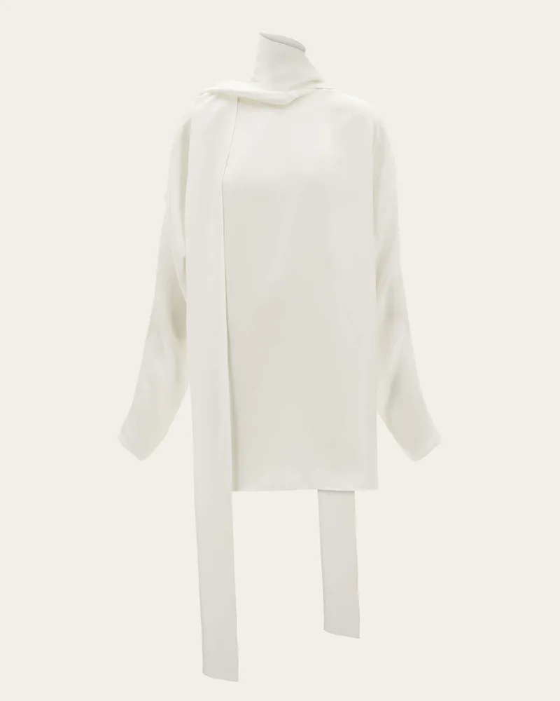 Ferragamo Damen Kimonokleid Weiß Weiß