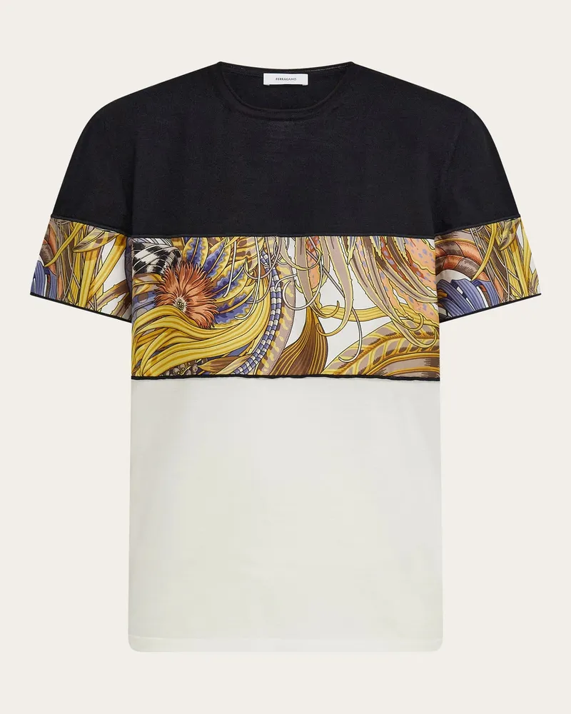 Ferragamo Damen Pullover mit Rooster-Print Mehrfarbig Mehrfarbig