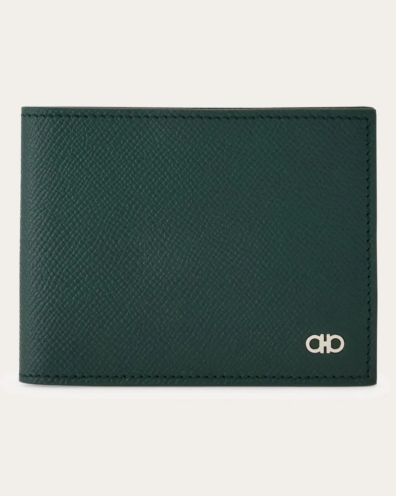 Ferragamo Herren Gancini Brieftasche Grün Grün