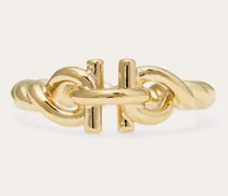 Damen Gancini Ring Torchon (50 mm) Gold