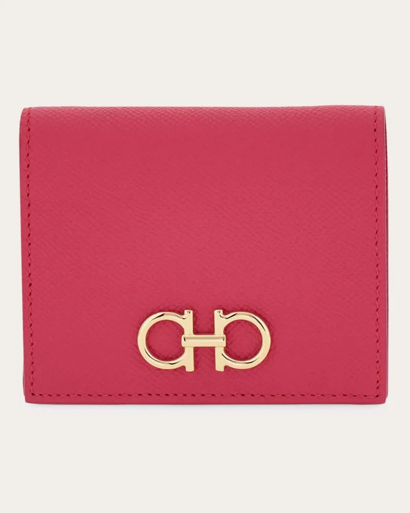 Ferragamo Damen Gancini Portemonnaie Rosa Rosa
