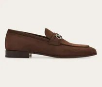 Herren Loafer mit Gancini-Ornament Braun Größe