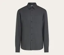 Herren Flanellhemd Grau