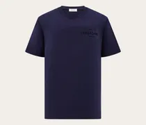 Herren T-Shirt mit Logo Blau