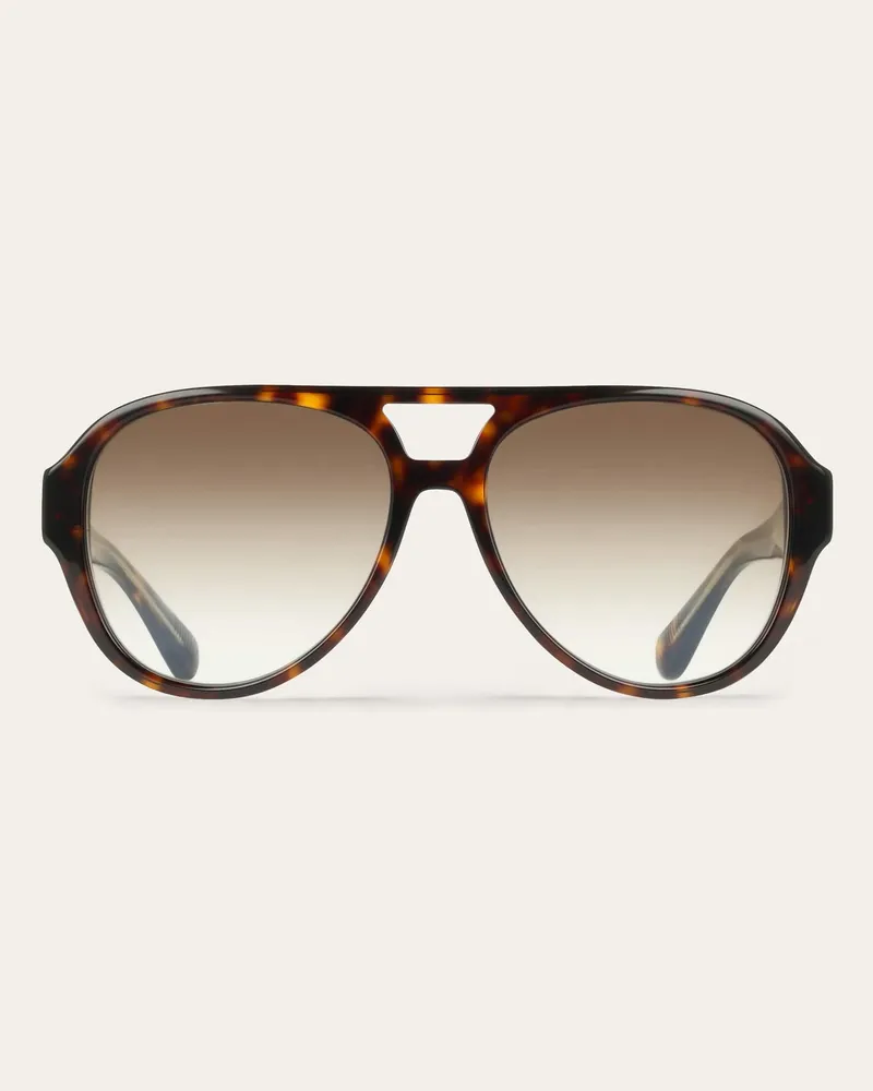 Ferragamo Herren Aviator-Sonnenbrillen Braun Braun