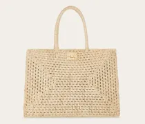 Damen Ferragamo Studio box bag (XL) Beige