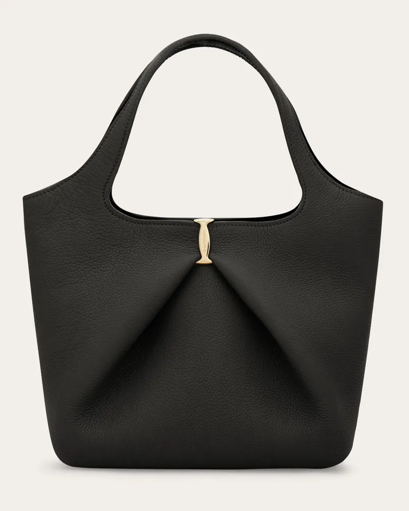 Ferragamo Damen Fiocco Totebag (S) Schwarz Schwarz