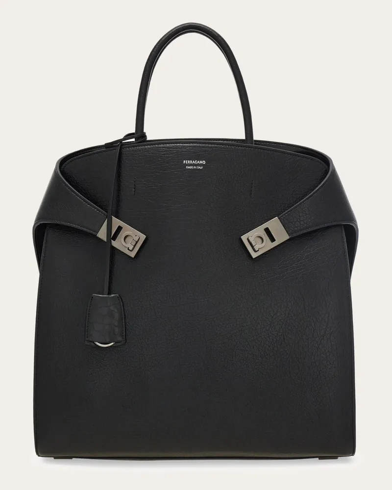 Ferragamo Herren Totebag Hug Schwarz Schwarz