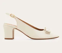 Damen Slingback mit Vara-Schleife Weiß Größe 5